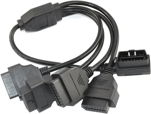 Miniatura 7 de Cable divisor OBD II OBD2 de 1.64 pies/19.7 in, cable de extensión macho OBDii de 16 pines a hembra,Adaptador de cable extensor de diagnóstico
