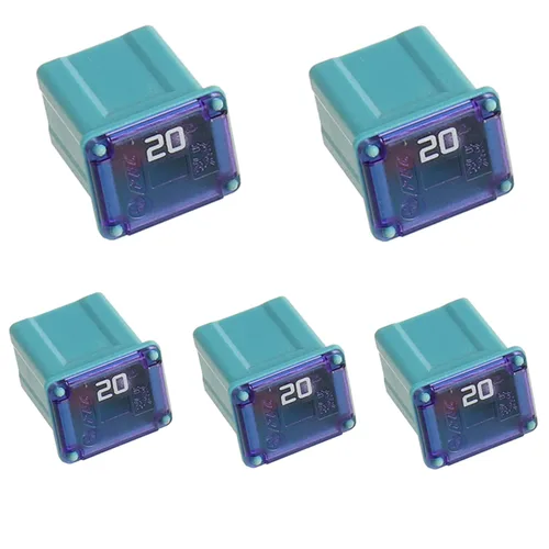 BOJACK Fusible JCASE de 20 A para automóviles FMX Fusible de perfil bajo JCASE para camiones, automóviles y SUV (5 piezas)