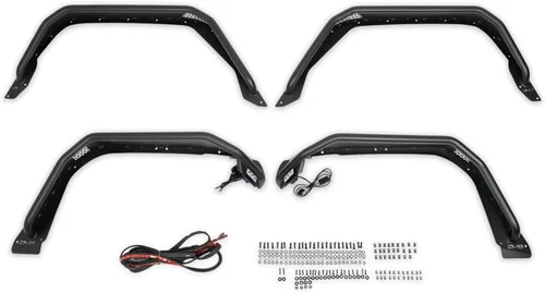Miniatura 10 de DV8 Offroad Rock Skins para el Jeep Gladiator JT 2020-2026 Protege los paneles inferiores de la carrocería de rocas y escombros Funciona