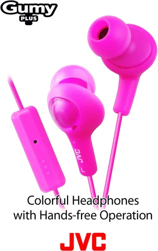 Miniatura 2 de JVC HAFR6A Gummy Plus audífonos aislantes de ruido con micrófono y mando a distancia, color azul menta Violeta