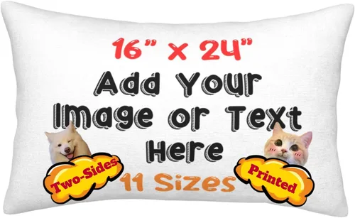 Miniatura 8 de Funda de almohada personalizada con fotos o texto personalizado de dos lados, funda de cojín personalizada de personajes de anime, funda de almohada