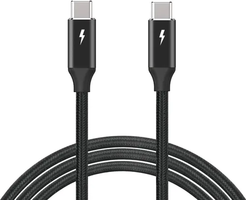 Miniatura 5 de TREBLEET Cable USB4 de 40 Gbps de 8.2 pies (8.2 ft) compatible con Thunderbolt 5, Thunderbolt 4 y 3,100W, 5K @60Hz, compatible con hub Thunderbolt 3