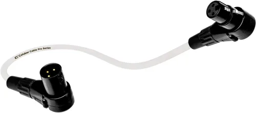 Miniatura 6 de Cable XLR equilibrado de ángulo recto macho a hembra en ángulo recto – 0.5 pies (6 pulgadas) rojo – Pro 3 pines conector de micrófono de 90 grados