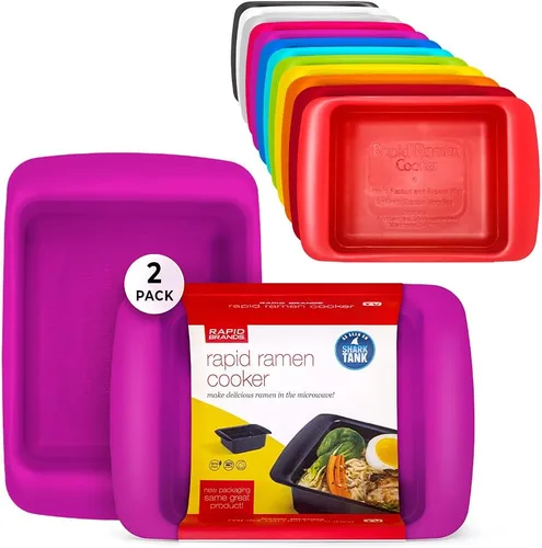 Miniatura 15 de Rapid Plastic - Tazón de fideos o sopas de plástico Sopa y fideos para microondas en cuestión de minutos, perfecto para dormitorio, cocina pequeña