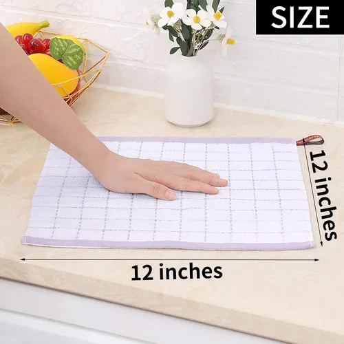 Miniatura 5 de Homaxy Paños de cocina 100% algodón de felpa, toallas de cocina ultra suaves y absorbentes para la cocina, adecuadas para secar y lavar platos