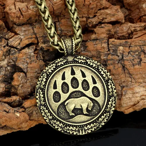 Miniatura 2 de Leprato Collar vikingo nórdico para hombre, colgante de amuleto de runa vikinga, collar nórdico de talismán vikingo, joyería vikinga, regalos