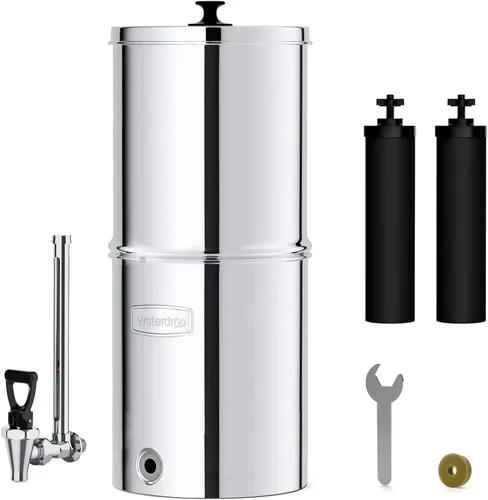 Miniatura 10 de Waterdrop Sistema de filtración de agua TK15-A, filtros de carbono negro certificados NSF/ANSI 42 y 372, reduce el plomo y hasta un 98% de cloro