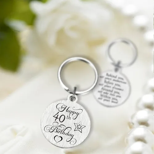 Miniatura 6 de Laluminter Llavero de regalo de feliz cumpleaños, regalos para niñas, mujeres, niños, hombres, grabado de doble cara