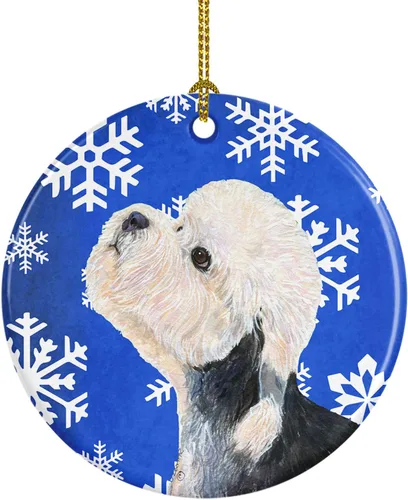 Miniatura 183 de Caroline's Treasures Cavalier Spaniel - Adorno de cerámica para colgar en el árbol de Navidad, para el hogar, Navidad, fiestas, regalo, 3 pulgadas