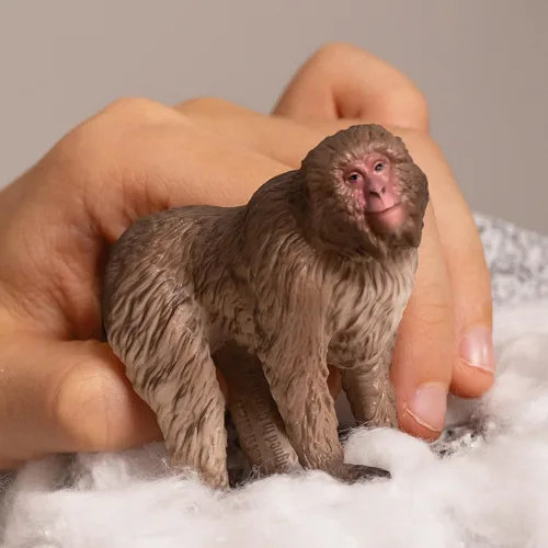 Miniatura 2 de Schleich Wild Life - Figura de macaco japonés de juguete de animales salvajes, niños y niños pequeños a partir de 3 años