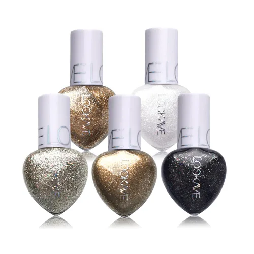 Delineador de ojos con purpurina líquida de 5 colores, sombra de ojos de sirena de diamante brillante, impermeable, de larga duración, juego de