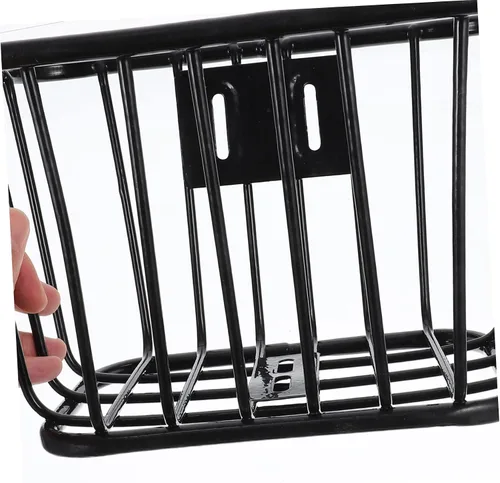 Miniatura 8 de Cesta de hierro para bicicleta, cesta delantera de bicicleta, contenedor de bicicleta, accesorios para bicicleta de montaña, cesta para manillar