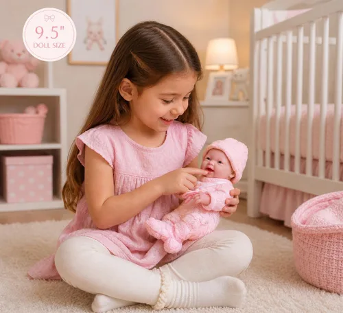 Miniatura 2 de Muñeco recién nacido La Newborn Real Girl - Rosa