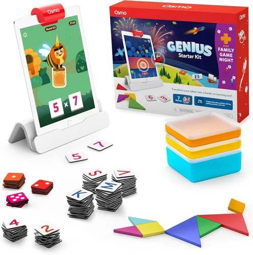 Miniatura 9 de Osmo - Kit de inicio Genius para tableta Fire, 5 juegos educativos de aprendizaje, edades de 6 a 10 años, ortografía, matemáticas y creatividad