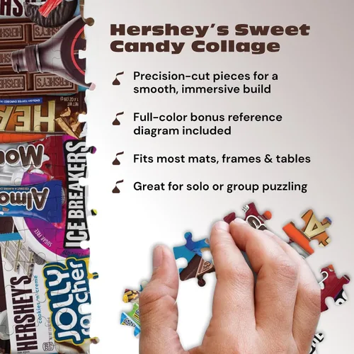 Miniatura 5 de Buffalo Games - Rompecabezas de 1000 piezas de Hershey's Sweet Collage para adultos, imagen de caramelo colorido hecho en Estados Unidos