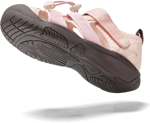 Miniatura 57 de JMFCHI Sandalias deportivas de verano para niños y niñas, sandalias de punta cerrada para exteriores, zapatos atléticos para agua, sandalias