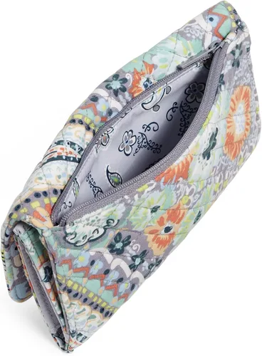 Miniatura 4 de Vera Bradley Cartera de mano triple de algodón para mujer con protección RFID