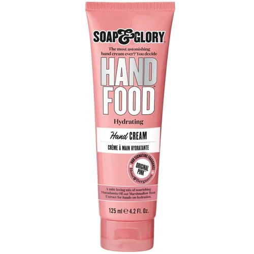 Soap & Glory Hand Food Crema de Manos - Aceite de Almendra + Mantequilla de Karité Hidratante para Cutículas y Crema Hidratante para Manos - Crema