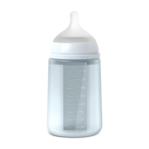 Suavinex Color Essence SX PRO Biberón fisiológico de silicona flexible suave y flexible, biberones anticólicos, soporta la lactancia materna,
