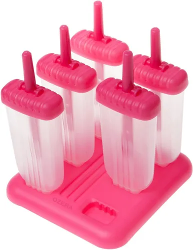 Miniatura 6 de Ozera Moldes para paletas heladas. Juego de 6 moldes para hacer paletas heladas. Incluye embudo de silicona y cepillo de limpieza. Varios colores.