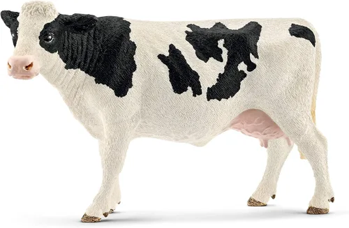 Miniatura 15 de Schleich Farm World - Figura de vaca Braunvieh - Juguete de animal de granja altamente detallado y duradero, juego divertido y educativo para niños