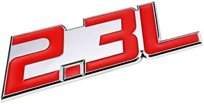 Miniatura 22 de Etiqueta adhesiva de aleación de aluminio rojo/cromo para la puerta del maletero del auto. Etiqueta adhesiva para el emblema del parachoques, rojo