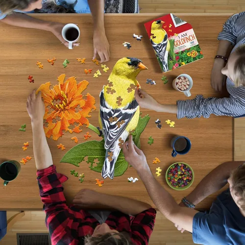 Miniatura 5 de Madd Capp Puzzles - I AM Goldfinch - 300 piezas - Rompecabezas en forma de animal, multicolor