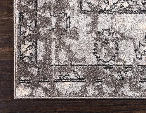 Miniatura 8 de tapete moderno clásico, colección La Jolla, Polipropileno, Gris Gris/Plateado