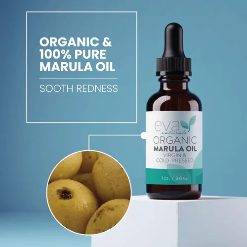 Miniatura 5 de Eva Naturals Aceite de marula – Aceite prensado en frío 100% puro para cara, cabello, piel y cuerpo – Suero facial ligero y de masaje – Hidratante