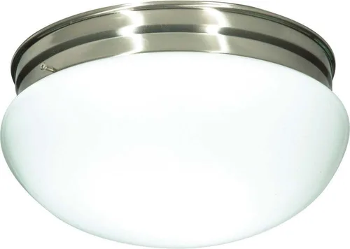 Miniatura 19 de NUVO SF77/347 Seta dos luces empotradas, desconocido, cromo pulido/vidrio blanco
