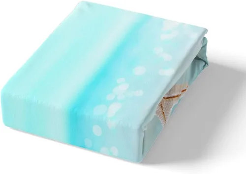 Miniatura 4 de Juego de funda de edredón de océano azul, tamaño individual, juego de ropa de cama de 2 piezas para niños, adolescentes y niñas, decoración