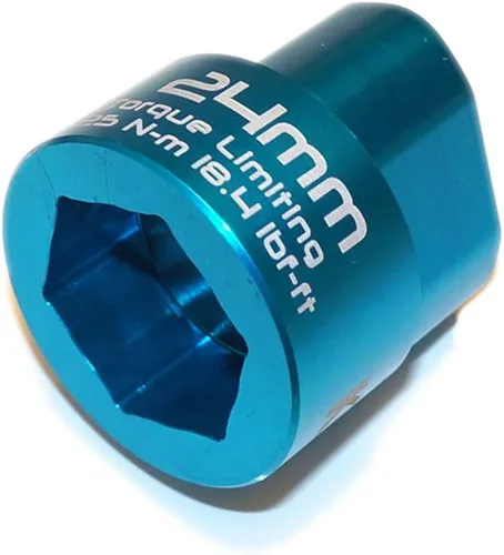 Llave de filtro de aceite con limitación de par de 2 etapas de 0.945 in, azul, aluminio 6061-T6