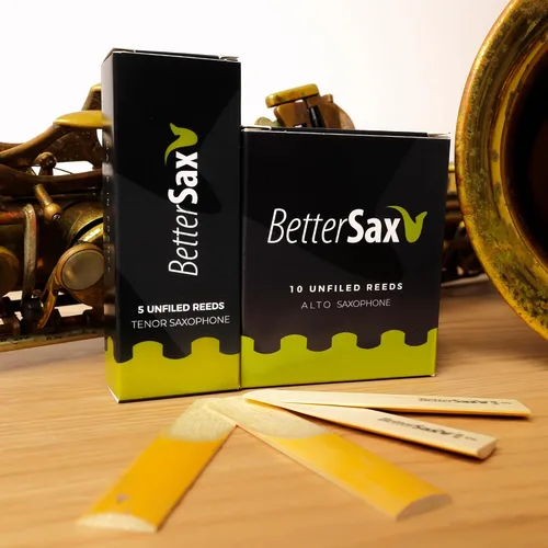 Miniatura 4 de BetterSax Cañas de corte de jazz para saxofón Tenor, fuerza 2.0, paquete de 5 para una calidad de sonido superior, perfectas para actuaciones