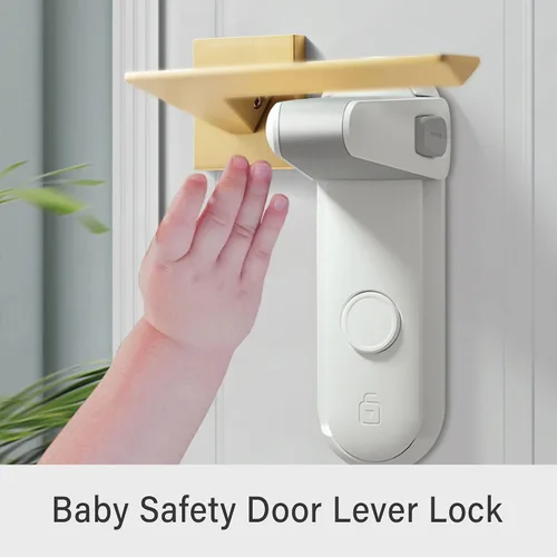Miniatura 2 de Cerradura de palanca de puerta a prueba de niños, manija de puerta a prueba de bebés, manija de puerta a prueba de niños, cerraduras de puerta
