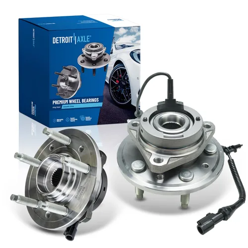 Miniatura 14 de Detroit Axle - Bujes de rodamiento de rueda traseros de 2 piezas para Volkswagen Jetta Beetle Golf City Audi TT Quattro, 2 rodamientos de ruedas