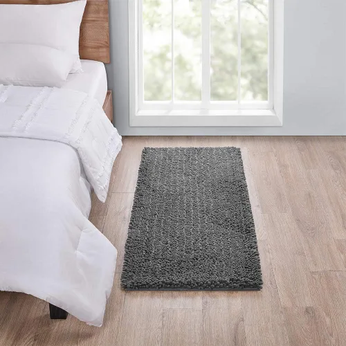 Miniatura 177 de Walensee Alfombra de baño antideslizante (24x17 pulgadas, rosa polvoriento) absorbente de agua, súper suave, lanuda de felpilla, lavable a máquina