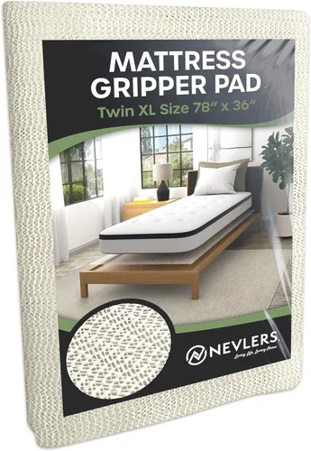 Nevlers Almohadilla Antideslizante para Colchón Twin XL de 78" x 36" | Topes de Cama para Prevenir que el Colchón se Deslice | Agarraderas de