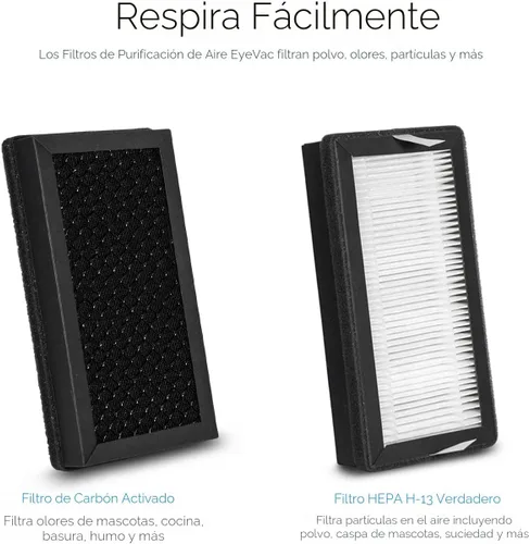 Miniatura 4 de EyeVac Air - Purificador de aire HEPA 2 en 1 y recogedor automático de vacío sin contacto, ultra rápido y potente, cubre 600 pies cuadrados