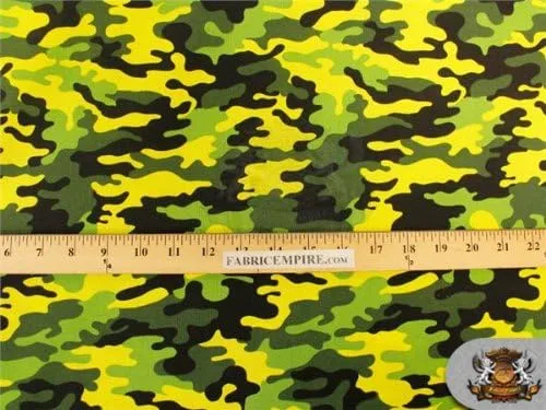 Miniatura 2 de Telas de estampado de edredón 100% algodón, 45 pulgadas de ancho, vendido por yarda (verde neón)