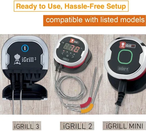 Miniatura 3 de Sonda de carne de repuesto para Weber iGrill 2 Termómetro con 2 clips de sonda para Weber iGrill Mini & iGrill 3 & iGrill Pro Sonda de repuesto
