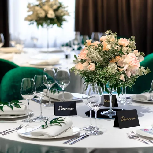 Miniatura 2 de Paquete de 10 letreros de mesa reservados negros para boda, cartulina de 3 x 4, letreros reservados para bodas, restaurantes, letreros reservados