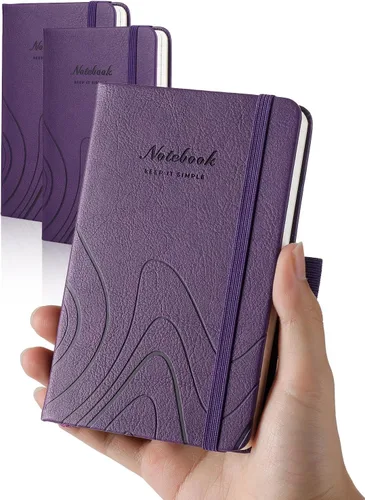 Miniatura 10 de AISBUGUR Cuaderno de bolsillo, cuaderno pequeño, paquete de 2 unidades en total de 320 páginas, cuaderno de bolsillo de 3.7 x 5.7 pulgadas