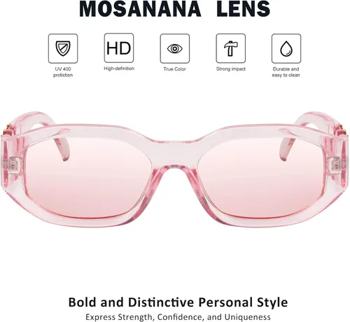 Miniatura 2 de mosanana Gafas de sol rectangulares de moda para mujeres y hombres Model-TRACER