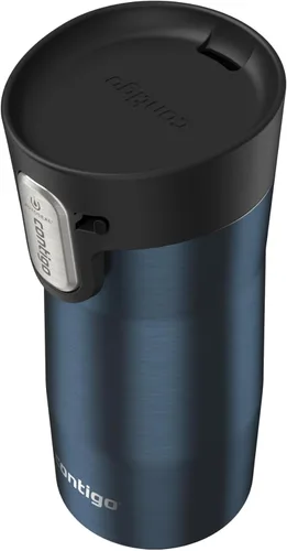 Miniatura 4 de Contigo AUTOSEAL West Loop - Taza de viaje de acero inoxidable aislada al vacío con tapa fácil de limpiar, 12 onzas, arándano