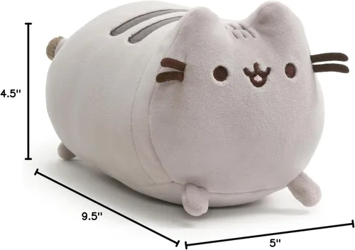 Miniatura 2 de GUND Pusheen The Cat Squisheen Log Plush, Animal de Peluche Suave y Aplastable para Edades de 8 Años en Adelante, Gris, 6 Pulgadas