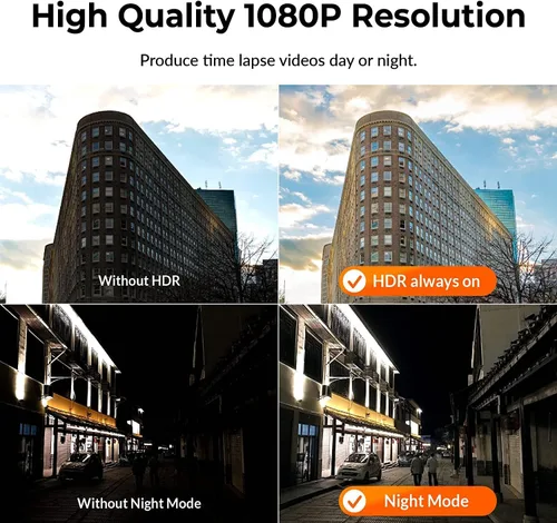 Miniatura 6 de Brinno Cámara Time Lapse TLC300, cámara Timelapse 2023 para construcción en exteriores y uso en interiores, HDR profesional FHD1080P con pantalla