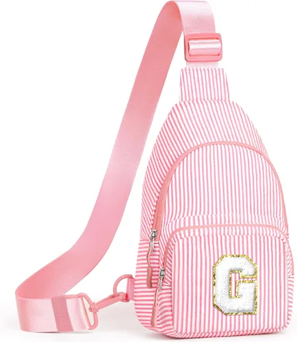 Miniatura 56 de YOOLIFE Regalos de Navidad para niñas adolescentes Bolso cruzado inicial con bandolera Bolso cruzado monograma para regalos de cumpleaños para niñas
