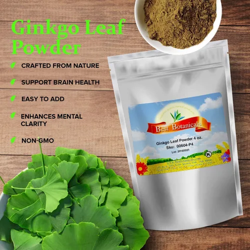 Miniatura 2 de Best Botanicals Polvo de hoja de ginkgo 4 oz.