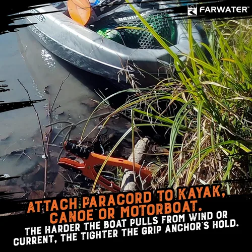 Miniatura 5 de Empuñadura de anclaje para canoa – barco, tubo de flotador y accesorios de pesca en kayak, equipo de kayak – Anclaje de abrazadera de cepillo