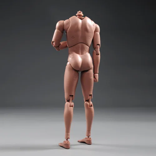 Miniatura 6 de 1:6 escala cuerpo masculino desnudo, modelo muscular de cuerpo europeo/asiático, figura de acción de hombre para muñeca de 12 pulgadas sin escultura